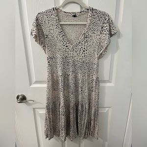 NWOT Marrow size small animal print tiered dress